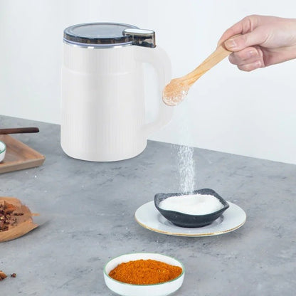 Compact Electric Grain Mill with Stainless Steel Bowl and One Touch Operation