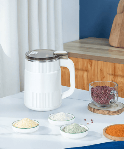 Compact Electric Grain Mill with Stainless Steel Bowl and One Touch Operation