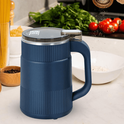 Compact Electric Grain Mill with Stainless Steel Bowl and One Touch Operation