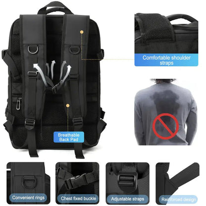 Compact Foldable Travel Backpack with Laptop Compartment