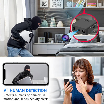Compact Micro HD WiFi Camera with 1080P Video, Audio and Night Vision