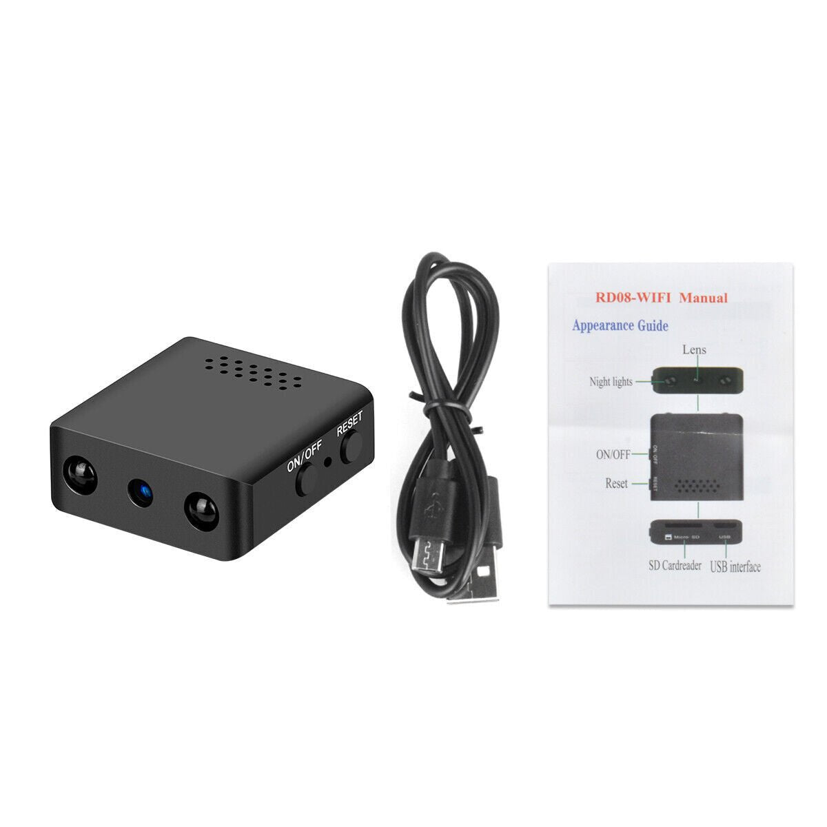 Compact Micro HD WiFi Camera with 1080P Video, Audio and Night Vision