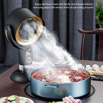 Compact Smoke Absorber with Quiet, Energy-Efficient Operation for Indoor Spaces