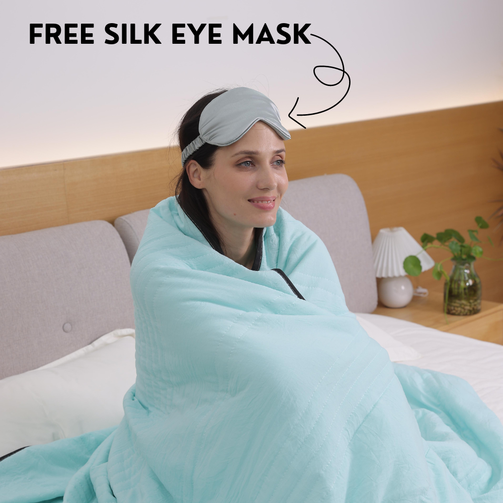 Cooling Blanket with Moisture-Wicking Breathable Fabric for Warm Nights