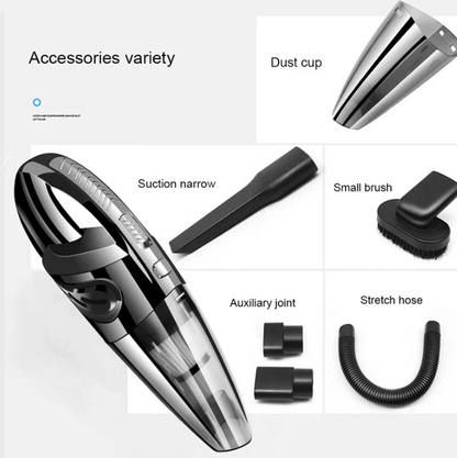 Cordless Cyclone Vacuum Cleaner with Powerful Suction for Home and Car