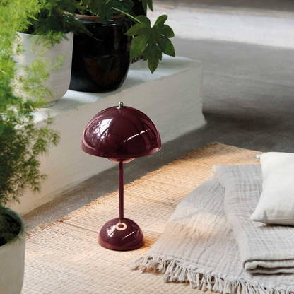 Cordless Retro LED Table Lamp with Touch Brightness Control and Warm White Light