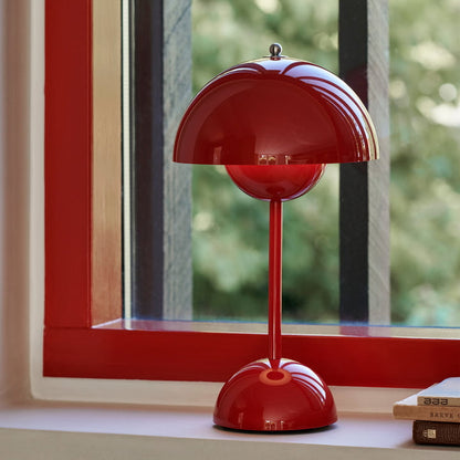Cordless Retro LED Table Lamp with Touch Brightness Control and Warm White Light