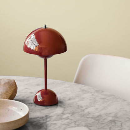 Cordless Retro LED Table Lamp with Touch Brightness Control and Warm White Light
