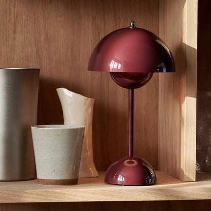 Cordless Retro LED Table Lamp with Touch Brightness Control and Warm White Light