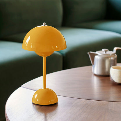 Cordless Retro LED Table Lamp with Touch Brightness Control and Warm White Light
