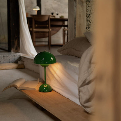 Cordless Retro LED Table Lamp with Touch Brightness Control and Warm White Light