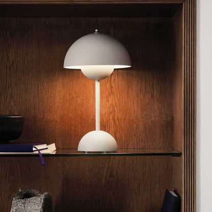 Cordless Retro LED Table Lamp with Touch Brightness Control and Warm White Light