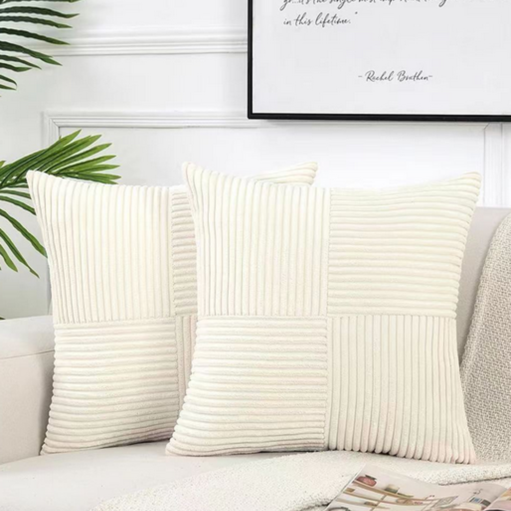 Corduroy Cushion Cover with Soft Ribbed Texture for a Cosy Home