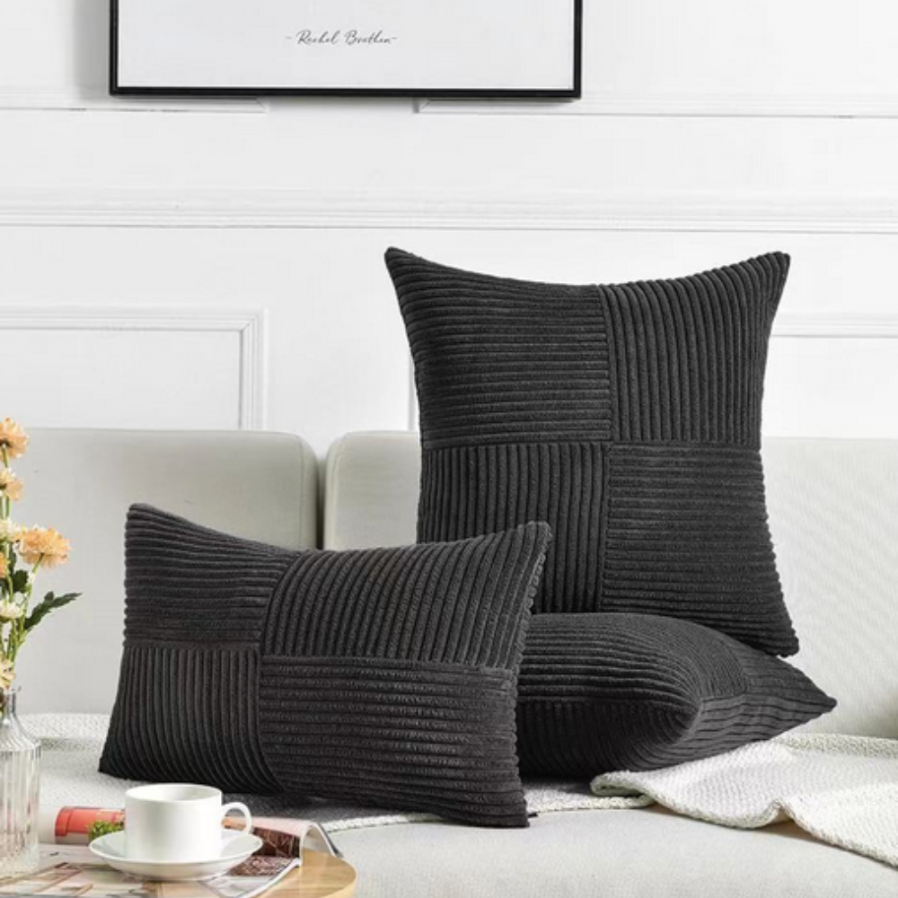 Corduroy Cushion Cover with Soft Ribbed Texture for a Cosy Home