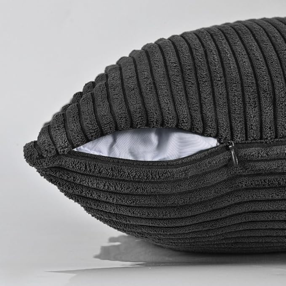 Corduroy Cushion Cover with Soft Ribbed Texture for a Cosy Home