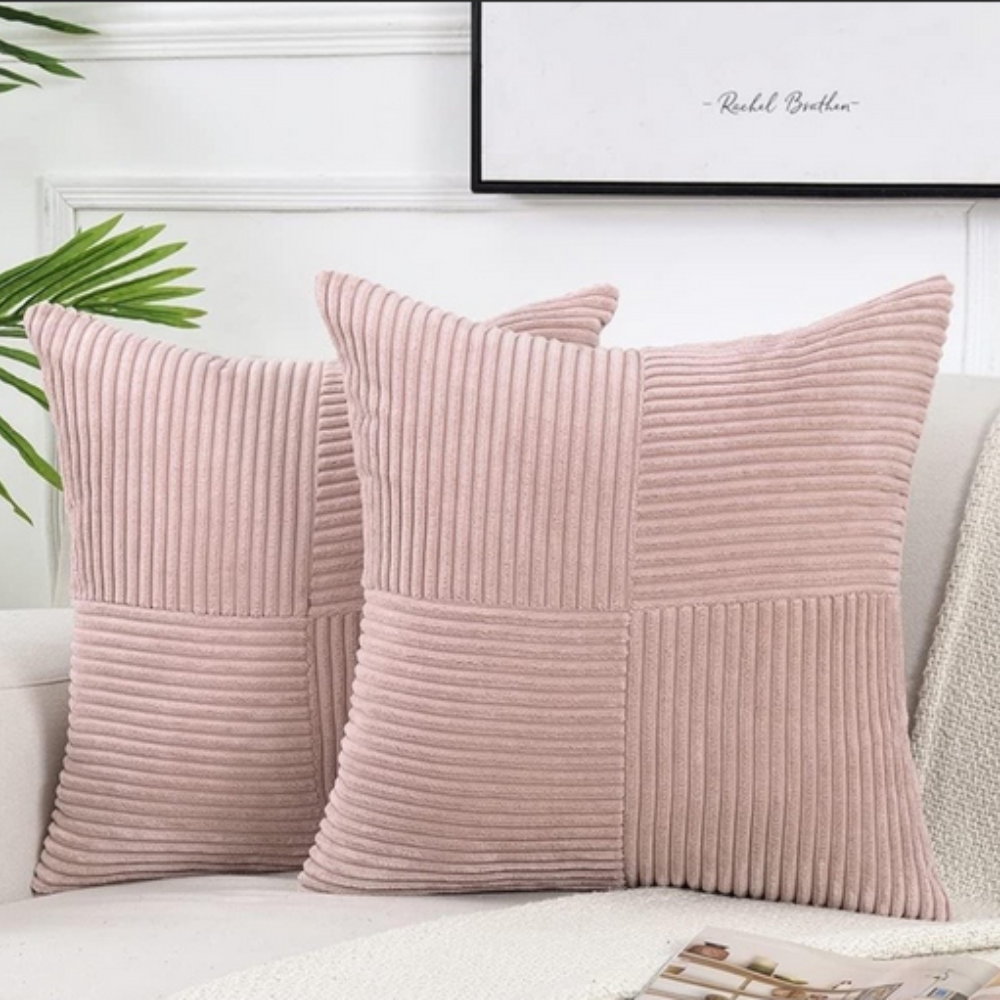 Corduroy Cushion Cover with Soft Ribbed Texture for a Cosy Home