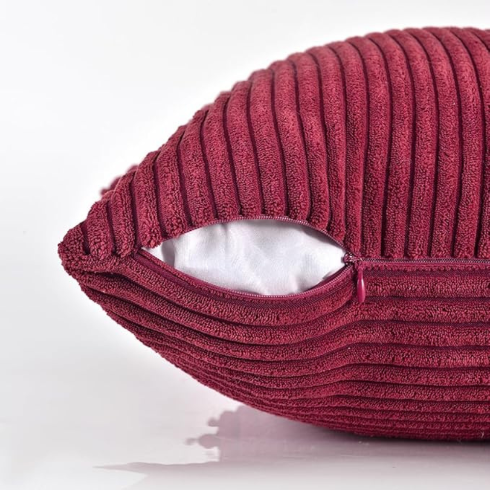 Corduroy Cushion Cover with Soft Ribbed Texture for a Cosy Home