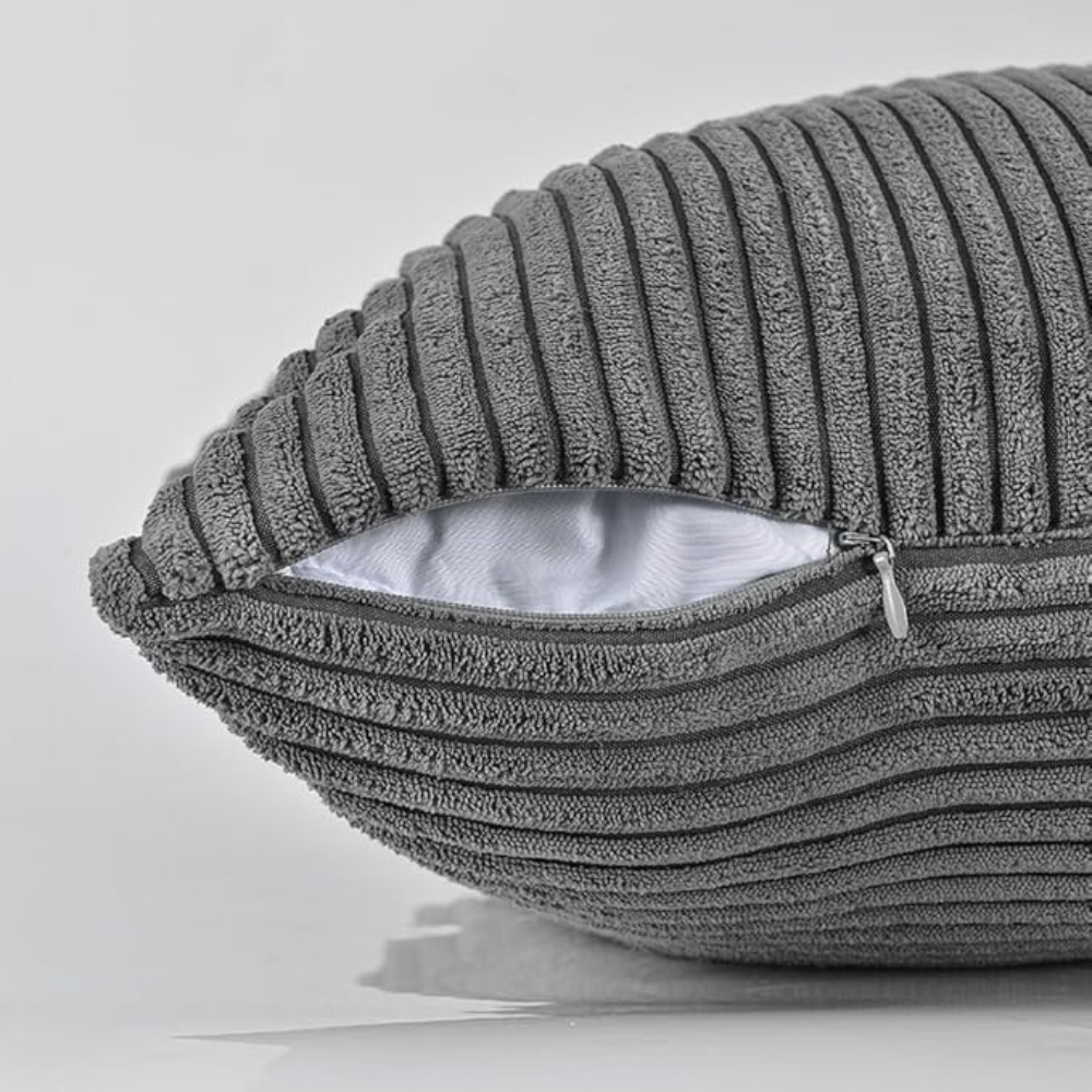 Corduroy Cushion Cover with Soft Ribbed Texture for a Cosy Home