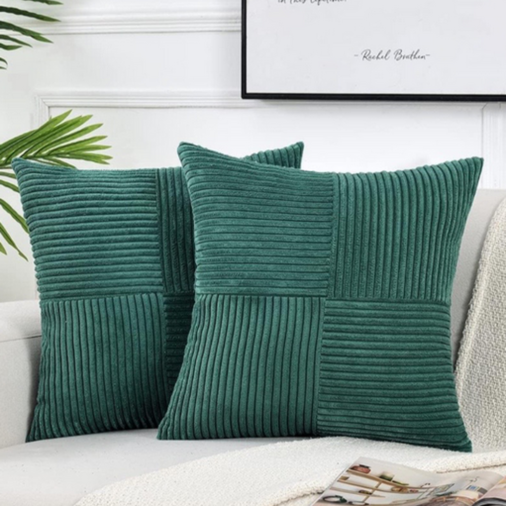 Corduroy Cushion Cover with Soft Ribbed Texture for a Cosy Home