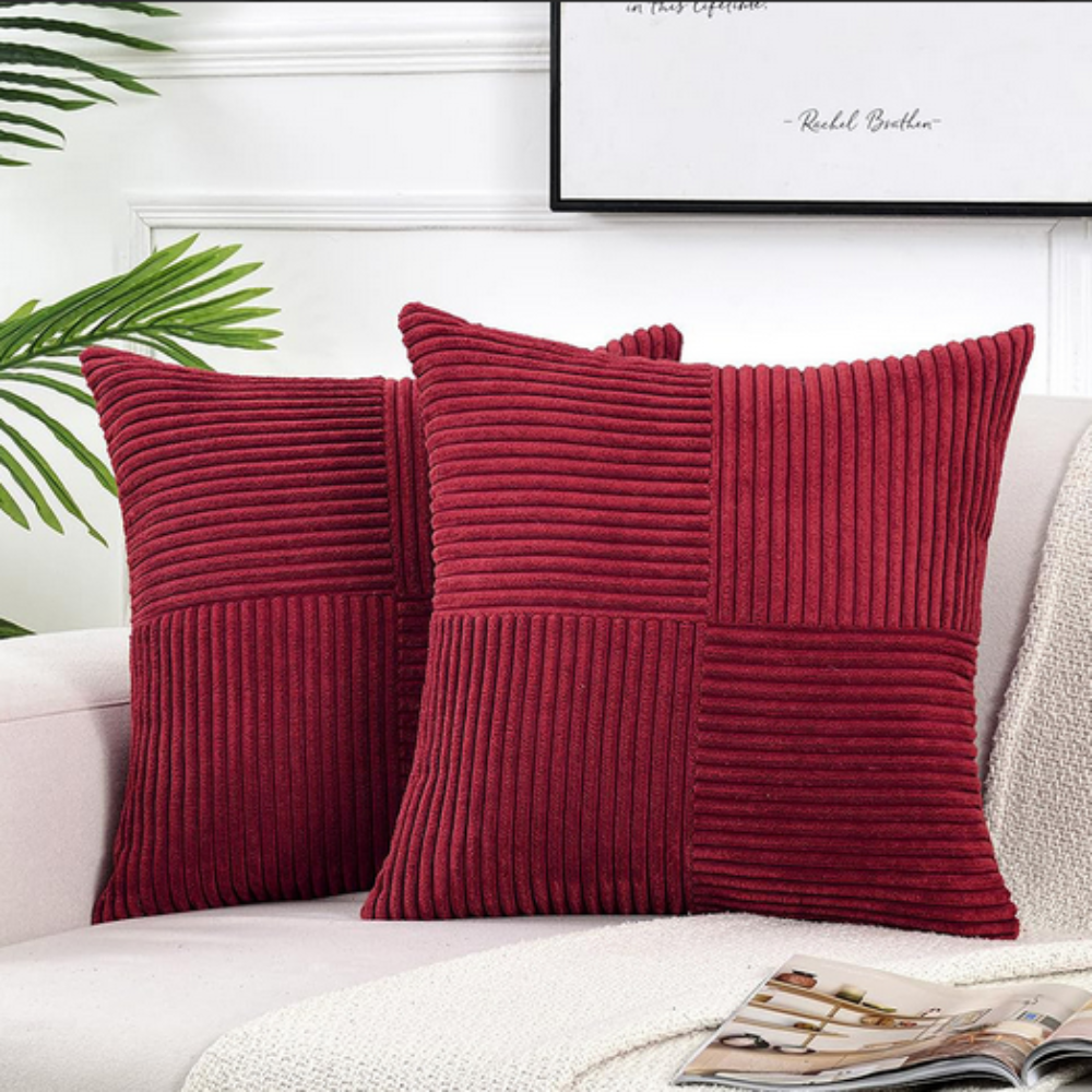 Corduroy Cushion Cover with Soft Ribbed Texture for a Cosy Home