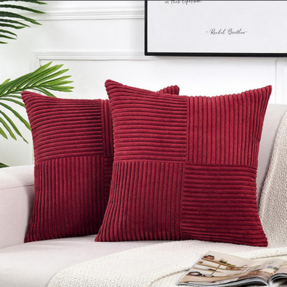 Corduroy Cushion Cover with Soft Ribbed Texture for a Cosy Home