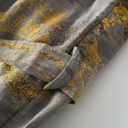 Cotton Kimono Bathrobe – Lightweight Breathable Robe with Relaxed Fit and Timeless Style