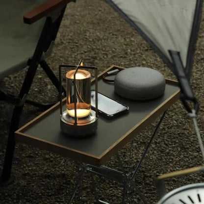 Crystal Table Lamp – Dimmable LED Light with Rechargeable Battery and Touch Control