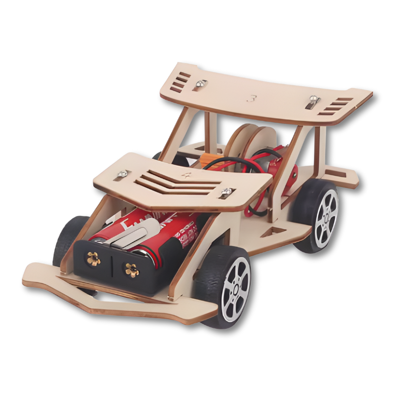 DIY Electric Wooden Vehicle Building Kit for Kids