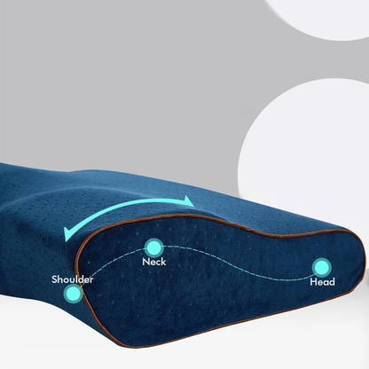 Deluxe Hybrid Pillow with Ergonomic Neck Support for Side and Back Sleepers