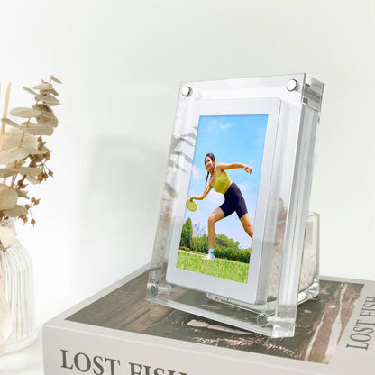 Digital Acrylic Photo Frame with Video Playback and USB-C