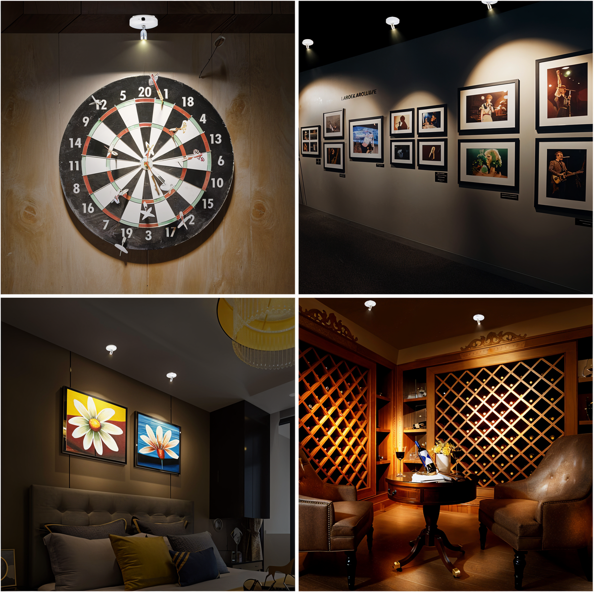 Dimmable Cordless LED Spotlights for Accent Lighting