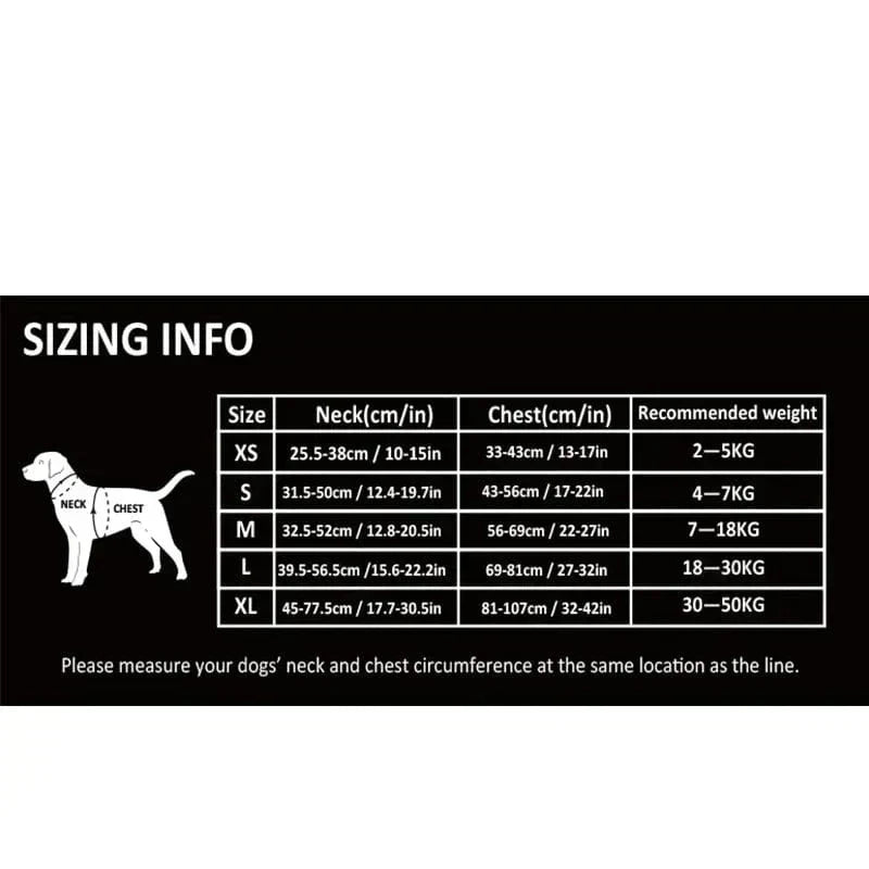 Dog Harness with Breathable Material and Adjustable Secure Fit XS-XL