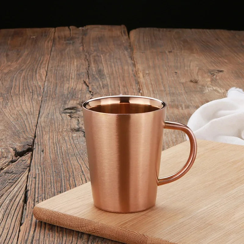 Double-Wall Stainless Steel Mug for Hot and Cold Drinks