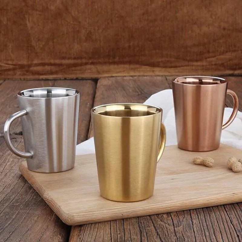 Double-Wall Stainless Steel Mug for Hot and Cold Drinks