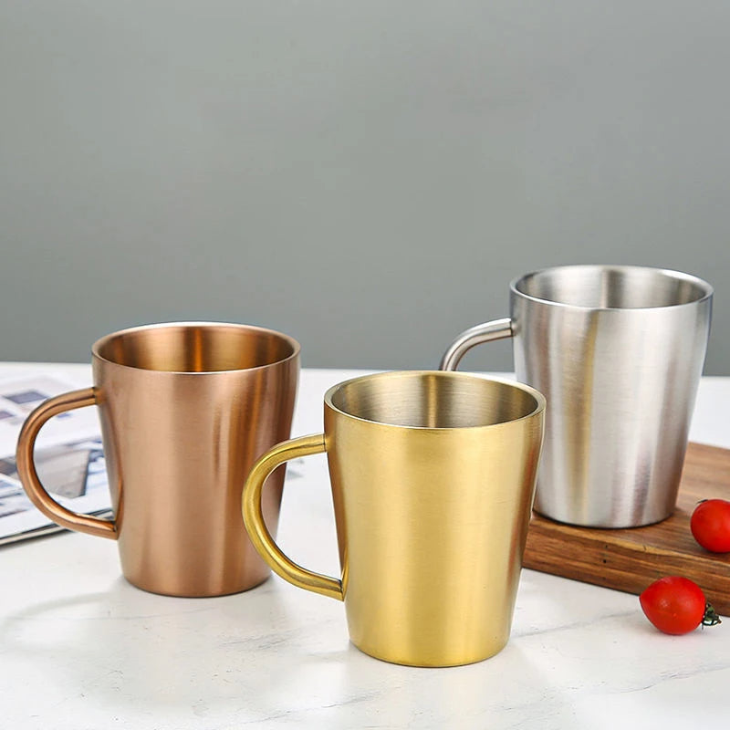 Double-Wall Stainless Steel Mug for Hot and Cold Drinks