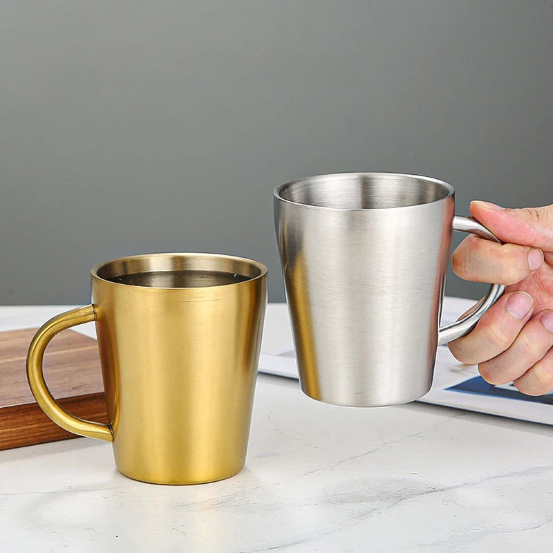 Double-Wall Stainless Steel Mug for Hot and Cold Drinks