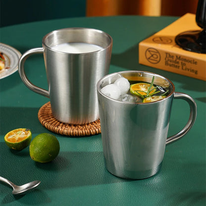 Double-Wall Stainless Steel Mug for Hot and Cold Drinks