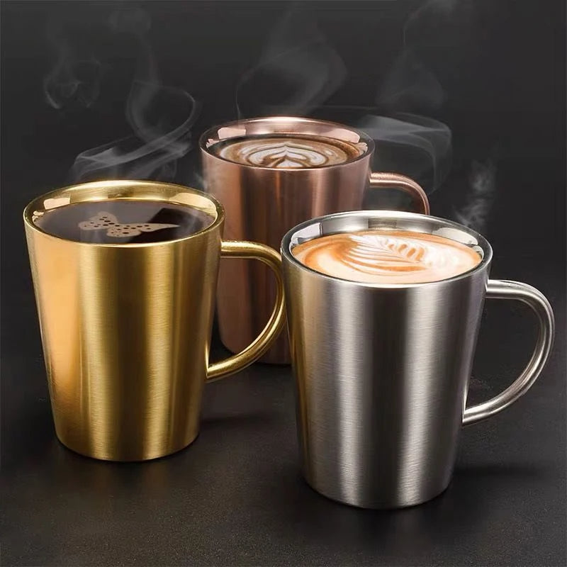 Double-Wall Stainless Steel Mug for Hot and Cold Drinks