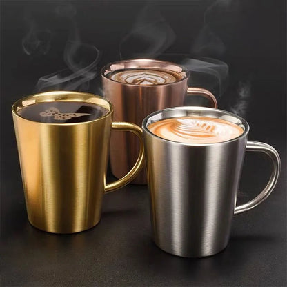 Double-Wall Stainless Steel Mug for Hot and Cold Drinks