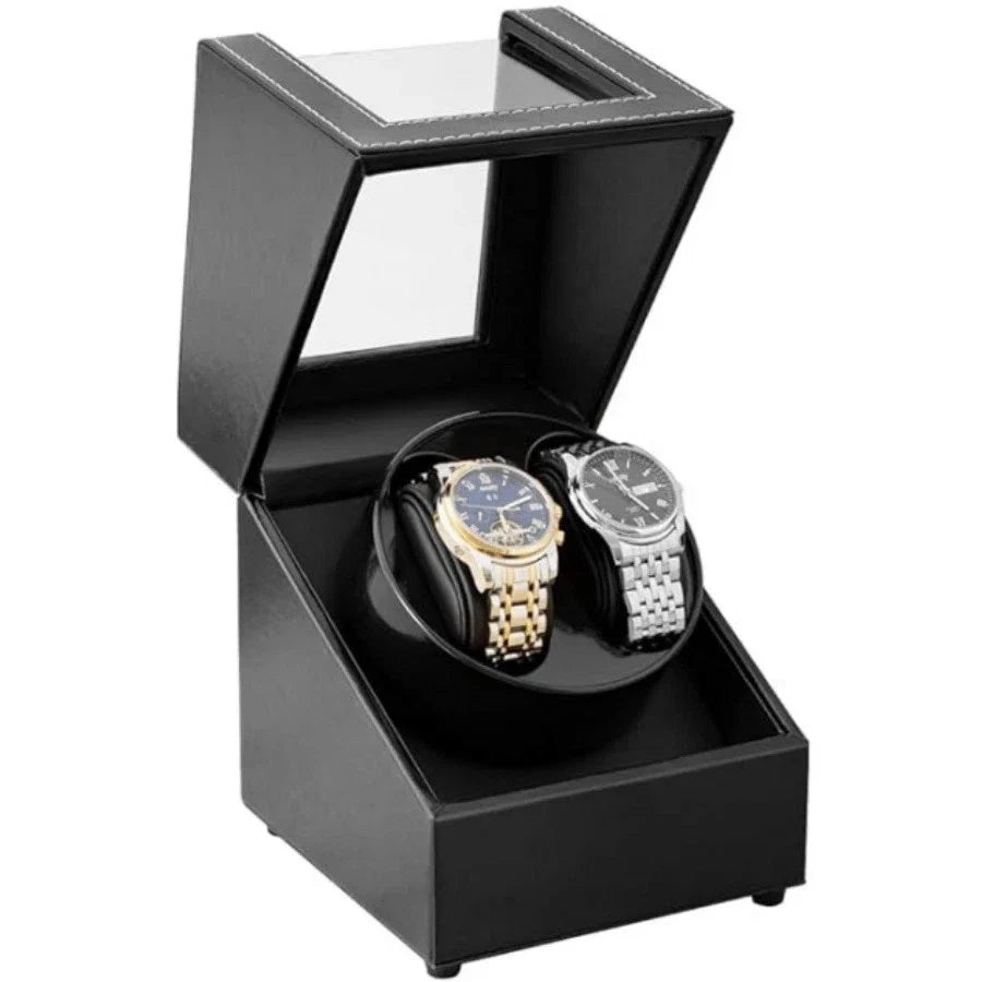 Werlona – Double Automatic Watch Winder with PU Leather Display Case