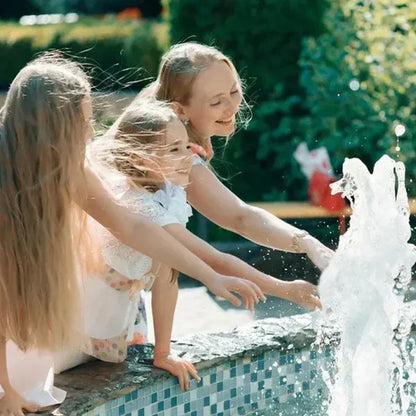 Durable Fountain Pump with Three Nozzles and Adjustable Water Flow