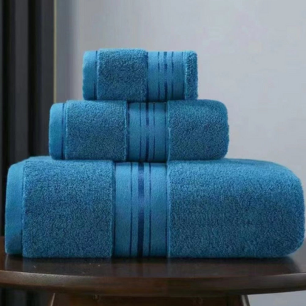 Egyptian Cotton Towel Set with Soft, Absorbent and Quick-Drying Design