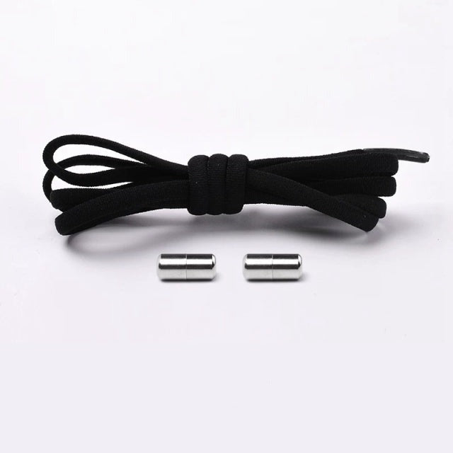 Elastic No-Tie Shoelaces with Locking Mechanism for Kids and Adults