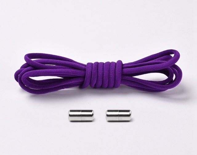 Elastic No-Tie Shoelaces with Locking Mechanism for Kids and Adults