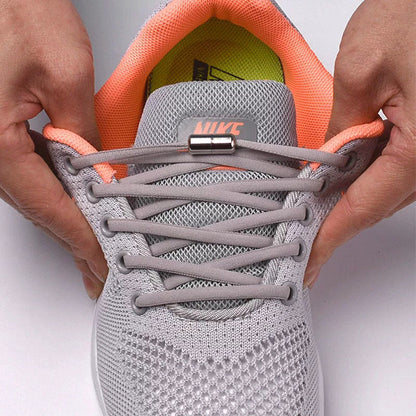 Elastic No-Tie Shoelaces with Locking Mechanism for Kids and Adults