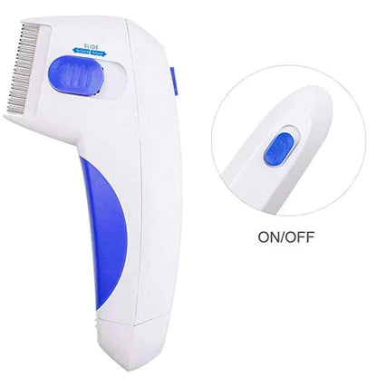 Electric Flea and Tick Remover Comb – Chemical-Free Pet Grooming Tool