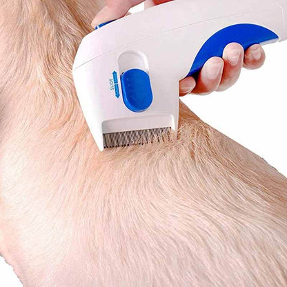 Electric Flea and Tick Remover Comb – Chemical-Free Pet Grooming Tool