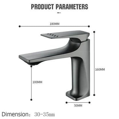 Elegant Chrome Bathroom Tap with Single Lever Control