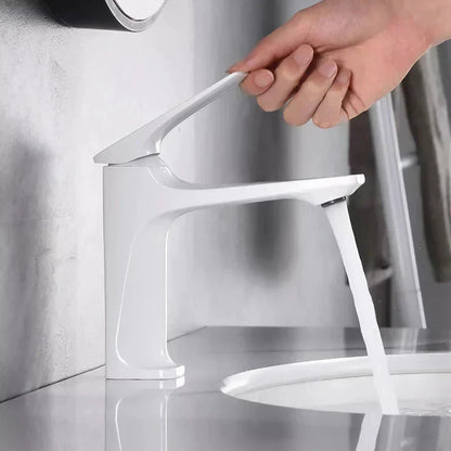 Elegant Chrome Bathroom Tap with Single Lever Control