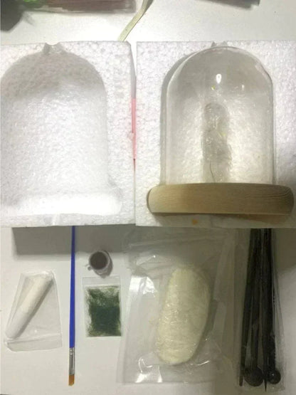 Enchanted Mushroom DIY Glass Lamp Kit Create Your Own Magical Night Light
